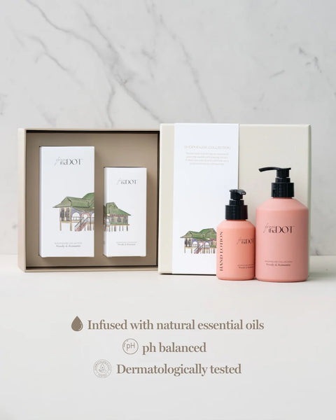 Singapore Hand Wash & Hand Lotion Gifting Set - Woody & Romantic