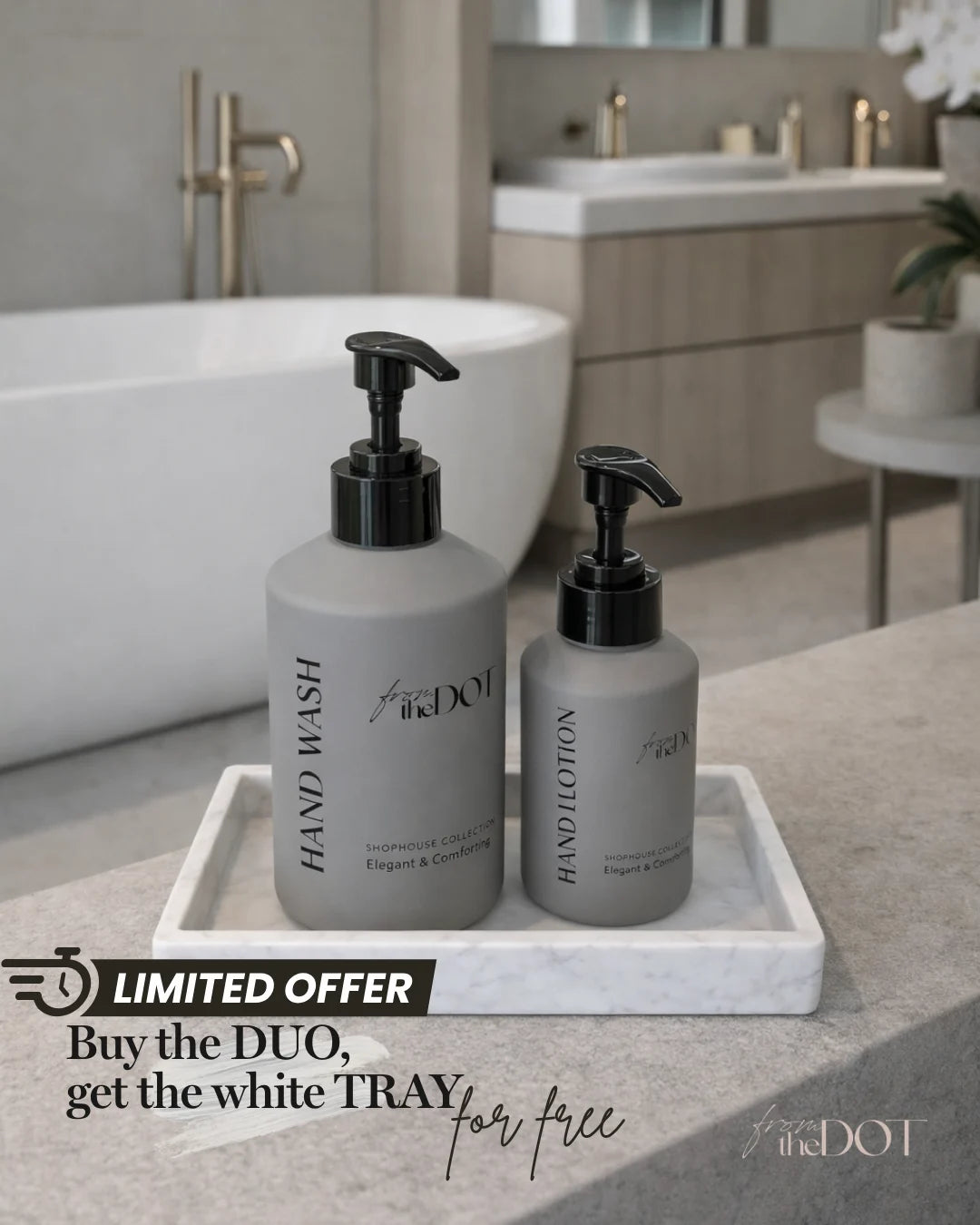 Hand Wash & Hand Lotion Set - Elegant & Comforting – From the DOT